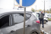 На Рязанском шоссе «Хёндэ» столкнулась с микроавтобусом, Фото: 1