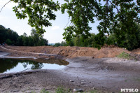 Пруд в Платоновском парке спустили на время капитального ремонта плотины, Фото: 5