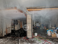 В Туле пожарные вынесли из горящего особняка больную женщину, Фото: 9