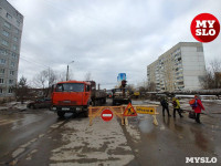 Коммунальная авария на ул. Хворостухина в Туле, Фото: 1