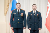 Губернатор наградил спасателей, Фото: 8