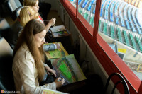 Тульские художники зарисовывали самые яркие моменты матча «Арсенала» с «Уфой» в «прямом эфире», Фото: 9