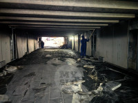 Пожар в подземном переходе на ул.Мосина, Фото: 10