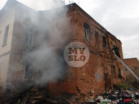 Пожар в заброшке на Пирогова, Фото: 5
