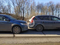 На автодороге «Тула — Новомосковск» столкнулись пять машин, Фото: 1