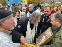 В деревне Федора Конюхова заложили камень для строительства храма , Фото: 1