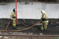 Пожар на хлебоприемном предприятии в Плавске., Фото: 11