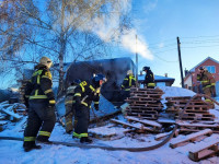 В Туле рядом с частным домом сгорел строительный вагонщик, Фото: 6