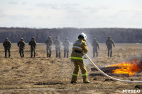 В Туле провели тренировку по тушению ландшафтного пожара, Фото: 42