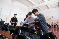 В Чернском районе школьникам подарили хоккейную экипировку, Фото: 9
