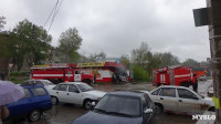 В Ясногорске сгорел продуктовый магазин. 16 мая 2015, Фото: 3
