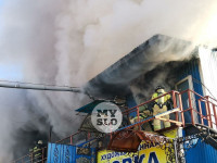 Пожар в кровельном центре на ул. Мосина, Фото: 17