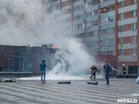 Загорелся недостроенный ТЦ на Красноармейском проспекте, Фото: 52