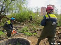 В Туле ведется расчистка Щегловского ручья от мусора, Фото: 7