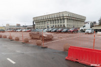 На площади Ленина начали монтаж Губернского катка, Фото: 2