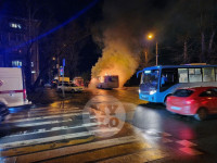 Сгорел автобус в Заречье , Фото: 3