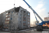 У дома, поврежденного взрывом в Ясногорске, демонтировали опасный угол стены, Фото: 54