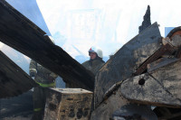 Пожар на хлебоприемном предприятии в Плавске., Фото: 23