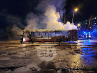 Сгорел автобус в Заречье , Фото: 14