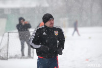 «Арсенал» готовится на снежном поле к игре против «Тосно», Фото: 1