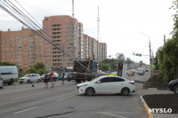 На проспекте Ленина в Туле столб упал на проезжую часть, Фото: 4