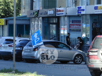 В Туле дорожный знак «шлепнул» автомобиль, Фото: 8