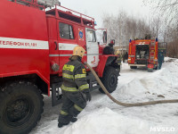 При пожаре на ул. Яблочкова в Туле обошлось без пострадавших, Фото: 11