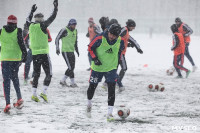 «Арсенал» готовится на снежном поле к игре против «Тосно», Фото: 7