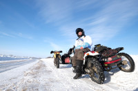 Рекордная экспедиция: мотоциклисты из Тулы и Владимира проехали по зимникам Арктики 2,5 тыс. км, Фото: 2