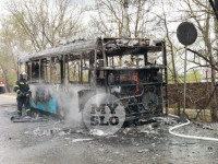 В Туле на ходу загорелся автобус №26, Фото: 13