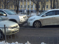 ДТП на пересечении улицы Пушкинская и проспекта Ленина. 20 января 2014, Фото: 2