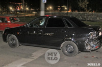 В Туле Mercedes сбил ограждение и приземлился на встречке, Фото: 4