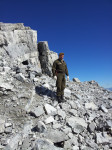 Руководитель полевых поисковых работ Денис Садовников исследует австро-венгерские  укрепления на высоте 3250 м., Фото: 45