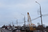 На Московском мосту в Туле снимают асфальт и демонтируют ограждения, Фото: 2