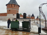 На Казанской набережной впервые в Туле поставили подземную мусорную площадку, Фото: 9