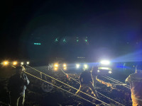 В Тульской области увязший в грязи пожарный «Урал» спасли пять внедорожников, Фото: 3