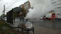 На ул. Фрунзе после ДТП вспыхнул автомобиль, Фото: 15
