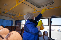 Как в Туле дезинфицируют маршрутки и автобусы, Фото: 35