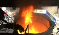 Сотрудники УФСБ сожгли в огромной печи 750 грамм наркотиков, Фото: 1