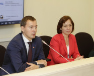 Денис Тихонов и Татьяна Лапаева на встрече с тульскими предпринимателями, Фото: 6