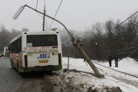 ДТП в Басово: столкнулись два рейсовых автобуса, Фото: 1