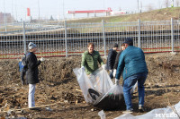 Генеральную уборку в Туле на Пролетарской набережной провели работники КБП, Фото: 26