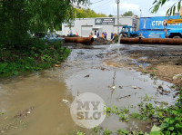 Дворы на Красноармейском проспекте затопило нечистотами, Фото: 6