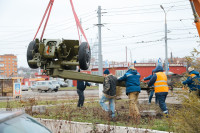 В Туле на ул. Приупской установили гаубицу Д-30, Фото: 5