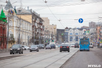 На ул. Советской в Туле убрали дорожные ограждения с трамвайных путей, Фото: 4