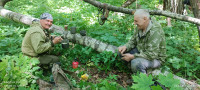В лесу под Белёвом поисковики обнаружили останки двух красноармейцев, Фото: 1