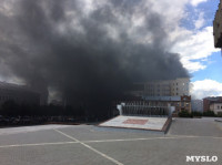 Загорелся недостроенный ТЦ на Красноармейском проспекте, Фото: 15