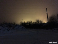 Новомедвенский поселок накрыло оранжевым облаком, Фото: 7