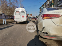 На ул. Гастелло в ДТП попала скорая с пациентом, Фото: 2