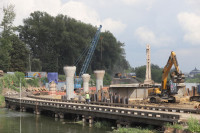 В Туле активно строят новый мост через Упу, Фото: 27